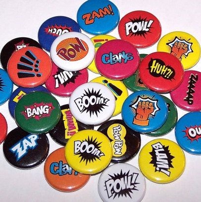 Image for event: Superhero Buttons